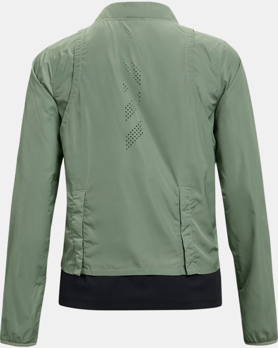 เสื้อแจ็คเก็ต UA Run Anywhere Laser สำหรับผู้หญิง, Green, pdpMainDesktop image number 8